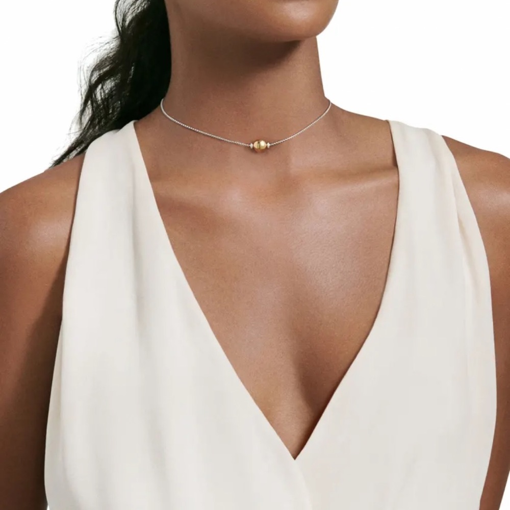 David Yurman 18k Solari Pendant Necklace w/ Diamonds